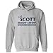 Keith Scott Body Shop - Drama, TV Basic Cotton Hoodie - Medium - Sport Grey w/Navy Print