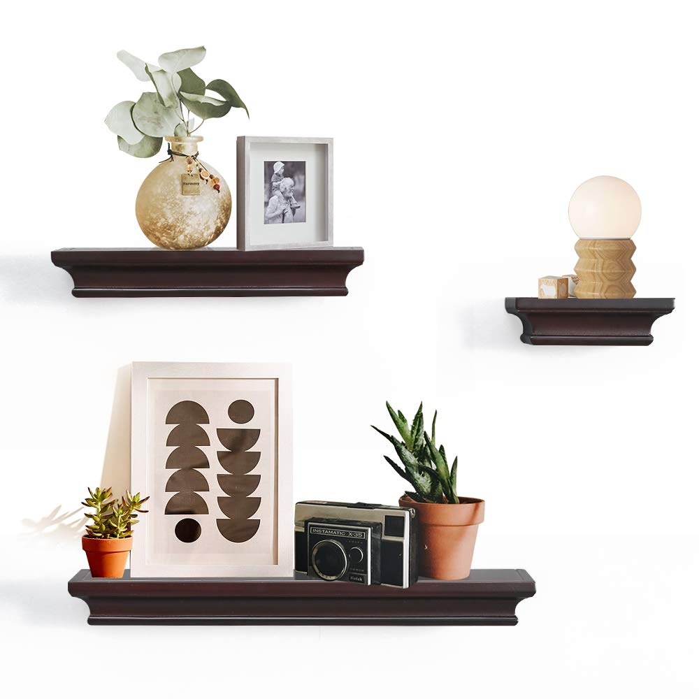 AHDECOR Floating Shelves Wall Mounted Display Storage Shelves, Wall