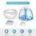 Cool Mist Humidifier - Ultrasonic Humidifiers Air Humidifiers for Bedroom, 1 Gallon Mist Humidifiers with Quiet High Mist Output, Multi Mist Levels, Various Night Lights, ETL Approved, Filter Free