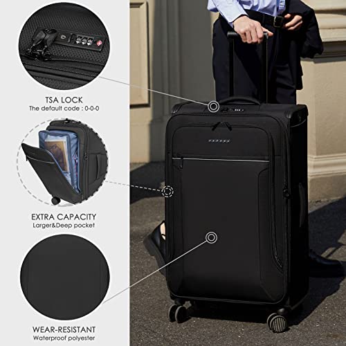 VERAGE Toledo Softside Expandable Luggage with Spinner Wheels