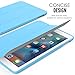 MoKo Case Fit iPad Mini 4 - Slim Lightweight Smart Shell Stand Cover Case with Auto Wake/Sleep Fit iPad Mini 4 (2015 Edition) 7.9 inch iOS Tablet, Light Blue