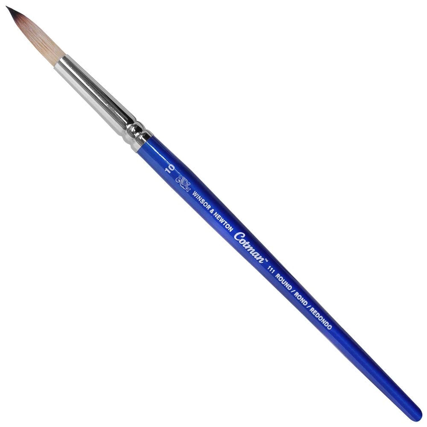 Winsor & Newton Brush, Wood, Transparent, No 10 -. 6.3 mm, round - brush, short handle