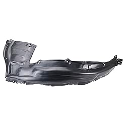 TRQ Front Left Rearward Inner Fender Liner Black