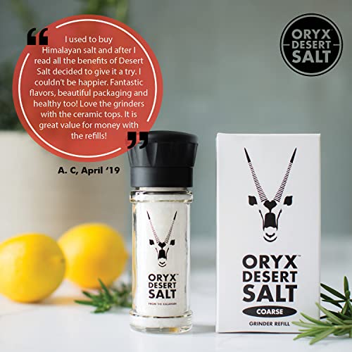 Coarse Desert Salt by Oryx Grinder Refill Naturally Organic