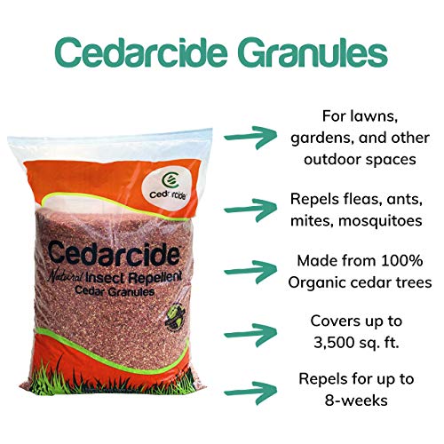 Cedarcide Granules (2 Bags) Insect Repelling Cedar Mulch Granules