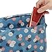 Hanging Travel Toiletry Bag, Waterproof Nylon Makeup/Shaving Kit Organizer for Men and Women - Daisy Mint