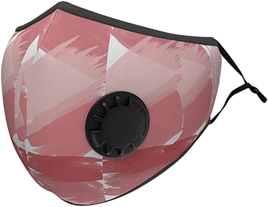 Fashion Mouth Face Protective Cover with Valve Flowers Print Mouth Face Guard Unisex Anti Dust Foggy Face Shields Diving Fabric Reusable Face Guard for Adults Women Men Cycling Skiing Hiking