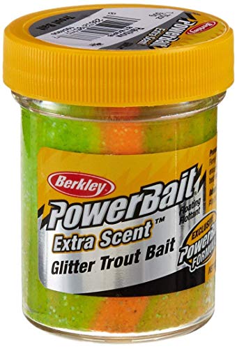 Berkley Powerbait Glitter Trout Fishing Dough - 1.8 oz. Rainbow 6 Pack