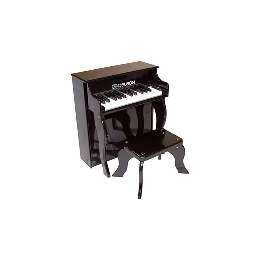 title=Delson 2505BK- Pianoforte per bambini, colore nero