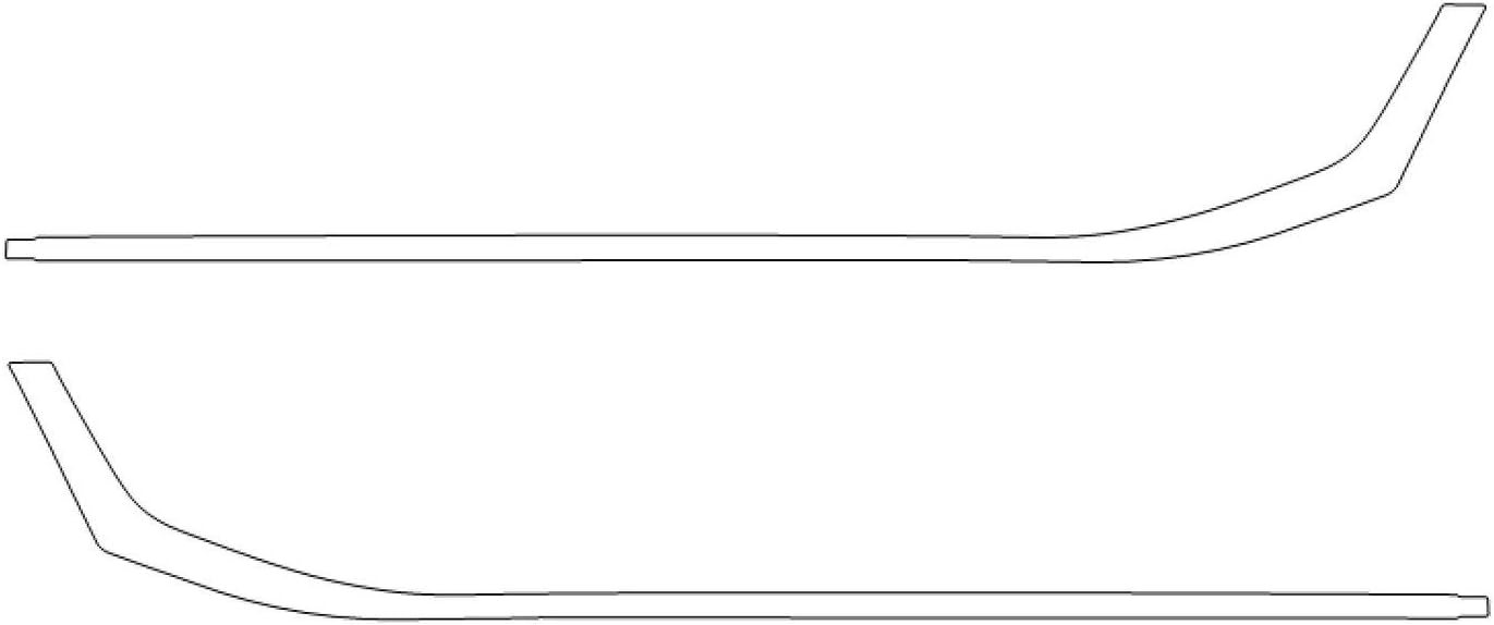 TRUE LINE Automotive Precut Door Rocker Guard Black Carbon Fiber Vinyl Film Kit for Hummer H2 Base 2002 2003 2004 2005 2006 2007 2008 2009 2010