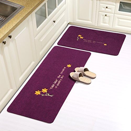 JKOPWLXGHWTC Kitchen Floor Mats/Sliver of Home Mat/Doormat/Foot Pad/Water-Absorption Non-sliping Mats-I 50x80cm(20x31inch)