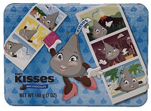 image for HERSHEY'S KISSES Gift Box With 42 Milk Chocolate Kisses In Silver Foil