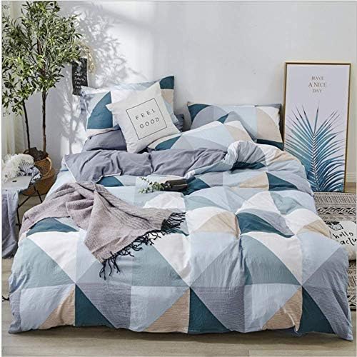 SHJIA Color Luxury Egyptian Cotton Bedding Set Queen King Size Duvet Cover Set Fitted Sheet Parure F 180x220cm