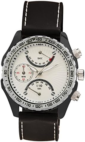Pedre Fly-back Chronograph Strap Watch 0585KWX w/ Tachymeter Bezel