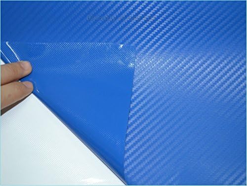 4D BLUE Carbon Fibre Car Vinyl wrap sticker film car vinyl wrapping Sheet 2Mx 1.52M