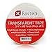 XFasten Crystal Clear Transparent Tape, 3/4-Inch by 60-Yard, 3 Inch Core, Pack of 3