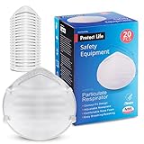 Disposable Dust Masks for face - NIOSH Certified - Safety N95 Particulate Respirator Mask (20 pack) for Cleaning, Construction, Woodworking & more