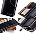 Yafeige Large Luxury Women's RFID Blocking Tri-fold Leather Wallet Zipper Ladies Clutch Purse(1-Waxed Black)