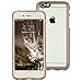 iPhone 6 Case, iPhone 6s Case, Clear Rose Gold SaharaCase (Bonus) Tempered Glass Screen Protector Slim Rugged Apple Shock-Absorption Bumper Anti-Scratch Hard Back for Apple 6/6s 4.7