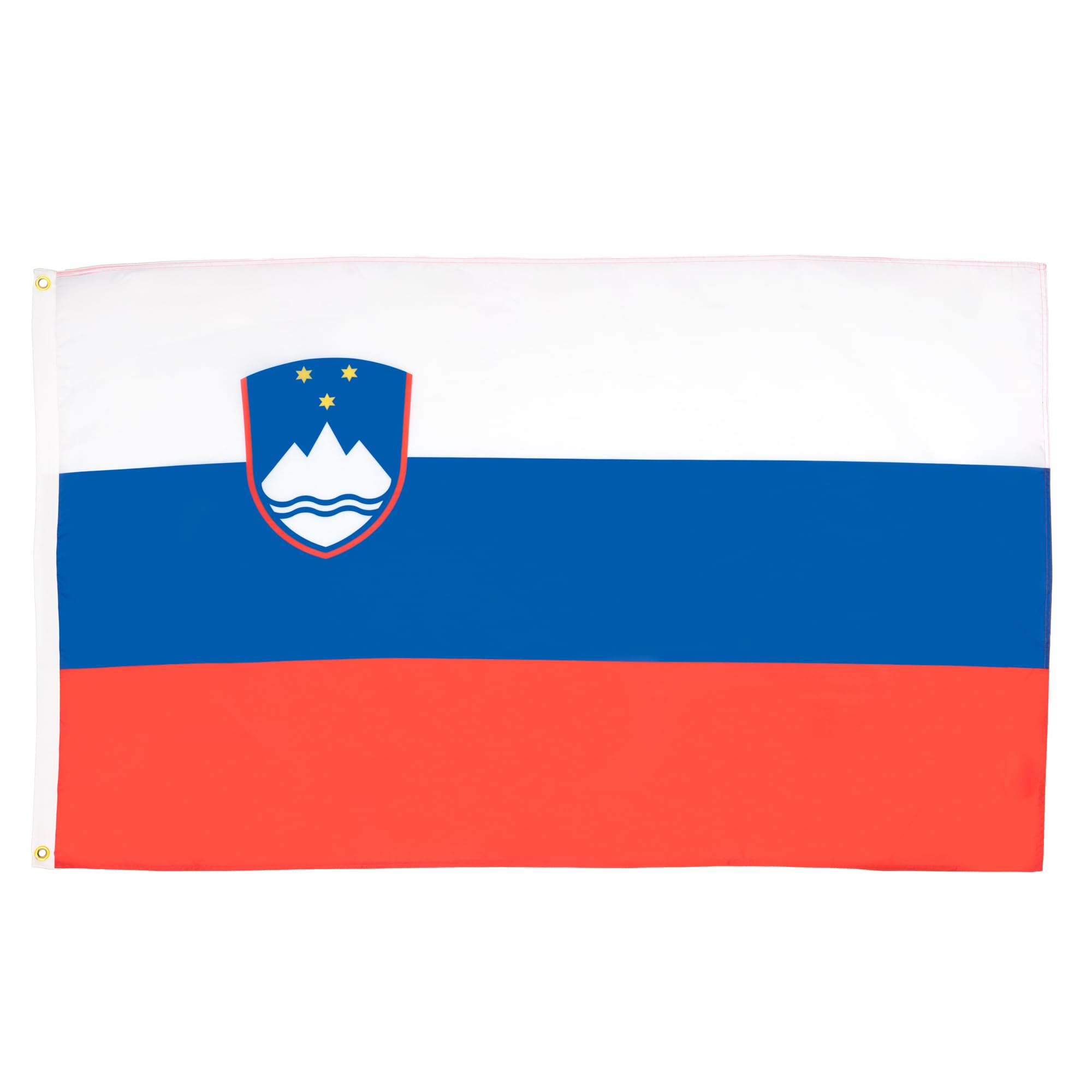 AZ FLAG - Slovenia Flag - 3x5 Ft - 100D Polyester Slovenian Banner with Two Metal Grommets - Fade Resistant - Vivid Colors - 3' x 5' Feet - 150x90 Cm — image 1