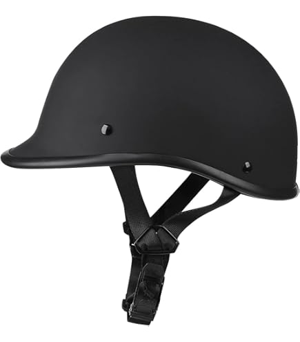 Motorcycle Helmet,Adult German Style Half Helmet Open Face DOT Approved