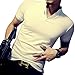 8sanlione Mens Slim Fit V-Neck Tee Short-Sleeve/Long Sleeve Polo Casual T- Shirts