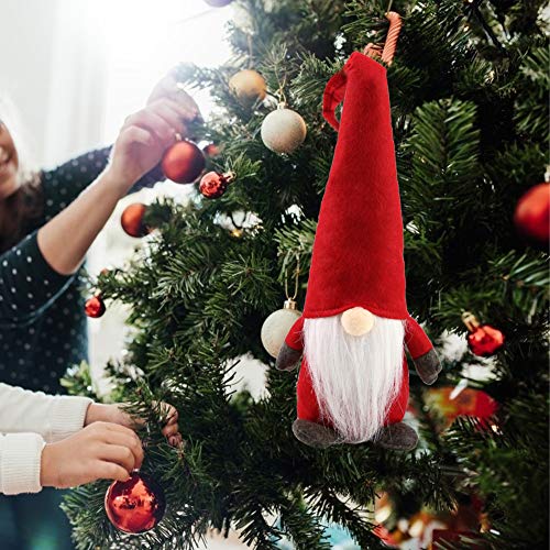 1Tomte Swedish Plush Santa Gnome, Handmade Scandinavian Tomte Santa Scandinavian Gnome for Christmas Santa Decoration Table Decor