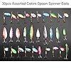 Shaddock-Fishing–30-Pack-Assorted-Colorful-Feather-Meatl-Casting-Fishing-Spinner-Baits-Spoon-Fishing-Lures-Fish-Hooks-Tackle-for-Northern-Pike-Salmon-Walleye-and-Largemouth-Bass