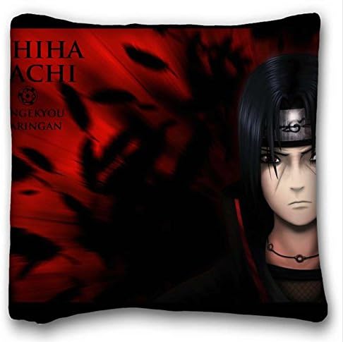 Soft Pillow Case Cover ( Anime Naruto ) Rectangle Pillowcase 16x16 inches (one side) suitable for Twin-bed PC-Yellow-13430