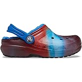 Crocs Kids' Classic Marbled Tie Dye Lined Clogs