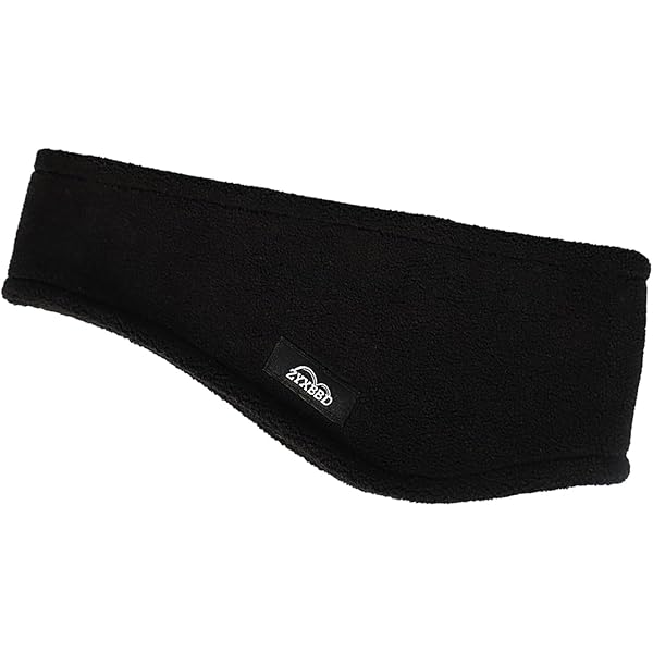 Bandeau Cache Oreilles Homme En Tricot Polaire – Extensible, Chaud, Léger – Pour Course, Ski, Cyclisme – Taille Unique (Tour De Tête 52-64 Cm)