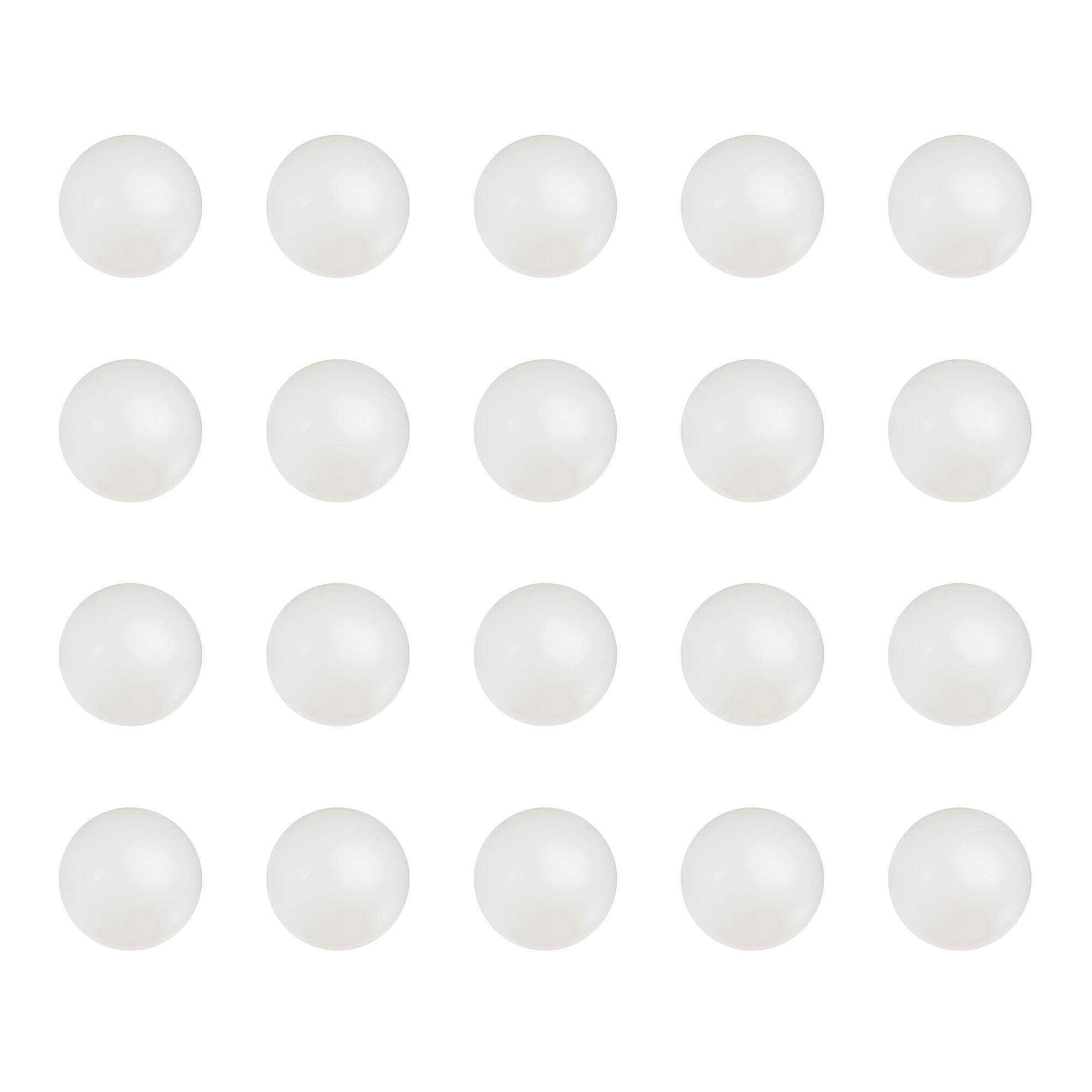 sourcing map 50pcs 3/16" Nylon Solid Plastic Bearing Balls G1 Precision