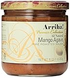 Arriba! Pineapple Chipotle Salsa and Mango Agave Salsa Combo Pack, 16 Ounce Jars (Pack of 4)
