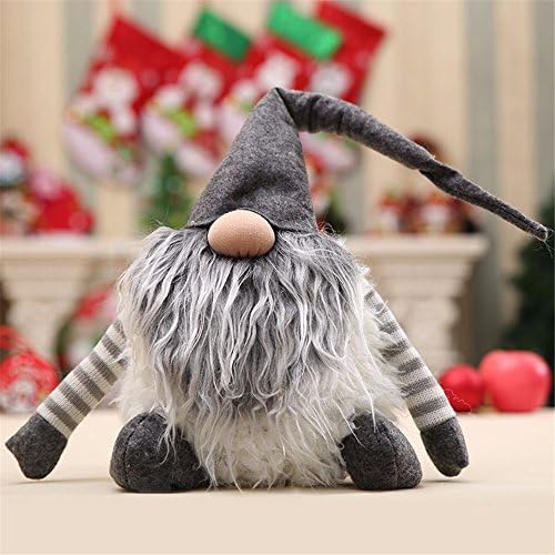 Handmade Swedish WJFSM,Santa - Scandinavian Gnome Plush-Christmas Gift Birthday Present - Home Ornaments Christmas Decoration Table Decor,Red