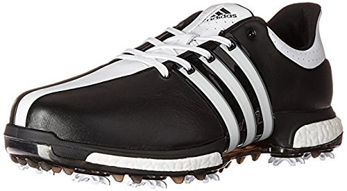 adidas Men's Tour 360 Boost WD Cblack Golf Shoe, Black, 10 W US