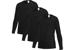 LANBAOSI Boys Youth Compression Shirt Football Athletic Long Sleeve Undershirts Kids Quick Dry Baseball Baselayer