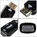 avedio links Active HDMI to VGA M/F Adapter W 3' 3.5 mm Stereo Cable Supports Audio, Black