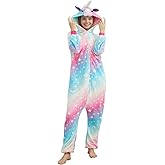 Unisex Adult Unicorn Onesie Cosplay One-Piece Pajamas Halloween Costume