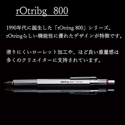 rotring 800 Lead Holder Clutch Knock System 2 mm Black Body