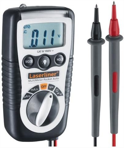 LaserLiner MultiMeter-Pocket Universal Multimeter with LCD Display