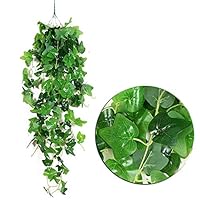 HANXIAODONG Unique Decorative Wall Hook Artificial Ivy Plant Leaves Garland Hanging Vine for Wedding Party Garden Wall Decoration (Color : B)