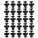PartsSquare 25Pcs Car Retainer Clips Nylon Bumper Fender Clip Retainer Auto Body Push Type Plastic Rivet Clamps Replacement for 90467-10183