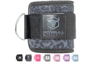 Women's Ankle Strap for Cable Machines & Resistance Bands: Gym & Home Workout Cuff Attachment for Leg Extensions, Kickbacks, 