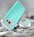E LV Case for Galaxy S7 Edge Case (Shock Proof Defender) Slim Case Cover - Impact Resistant Armor Hybrid Protection for Samsung Galaxy S7 Edge - [Mint/Grey]
