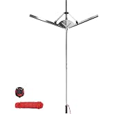 YIVIKPE 27-41" Adjustable Lake Weed Cutter &amp; Pond Rake | V-Shaped Heavy Duty Stainless Steel Blades | 30ft Reinforced Rope | Aquatic Plant Tool for Cattail, Reed, Algae &amp; Pond Weeds