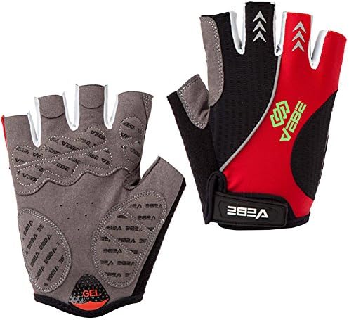 SBD VEBE Mens Sports Professional Training Biking Riding Gloves Cycling Accessaries,Red,S