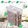 AS-Kitchen-Cereal-Containers-Storage-Set-of-4X-4L-Airtight-Container-with-Lid-Labels-Chalk-Pen-Pantry-Storage-Plastic-Containers-Flour-Storage-Container-Pet-Food-Storage-Containers-Dispenser A&S Kitchen Cereal Storage Containers Set of 4x 4L Airtight Container with Lid, Labels, Chalk Pen. Pantry Storage…