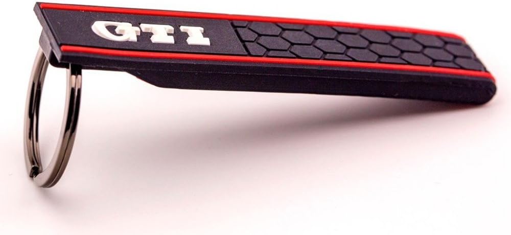 TGH Sport Rubber Keyring GTI Black Keychain
