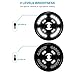 AMIR Rechargeable Patio Umbrella Lights, Cordless 28 LED Lights Outdoor, 2 Level Dimming Switch, Lamp for Patio Umbrellas, Camping Tents and Other Outdoor Use - 2 Battery Inserted (White)