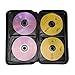 Nizzco 72 Disc CD/DVD Portable Wallet,CD Case Bag Album Box,Storage Organizer Holder,Hard Plastic Protective DVD Storage